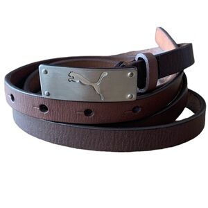 Puma Genuine Leather Brown Belt